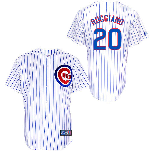 Justin Ruggiano #20 Youth Baseball Jersey-Chicago Cubs Authentic Home White Cool Base MLB Jersey